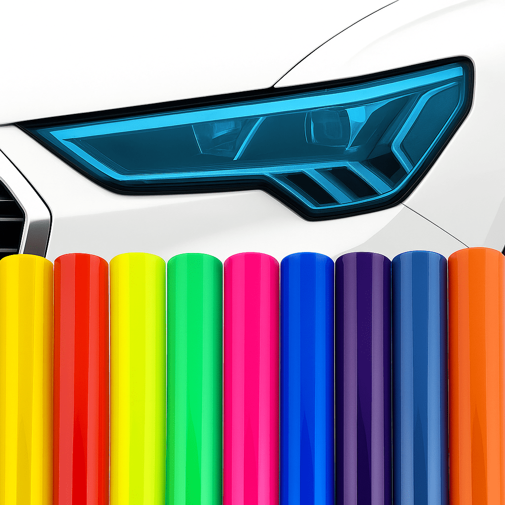 Gloss Transparent Light Black Smoke Headlight & Taillight Tint Film | Premium PVC Car Wrap