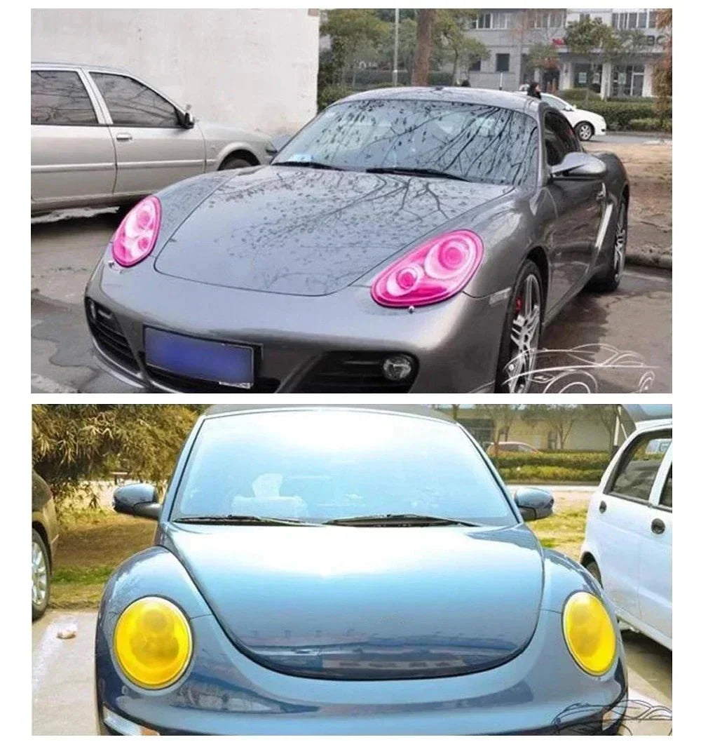 Gloss Transparent Light Black Smoke Headlight & Taillight Tint Film | Premium PVC Car Wrap