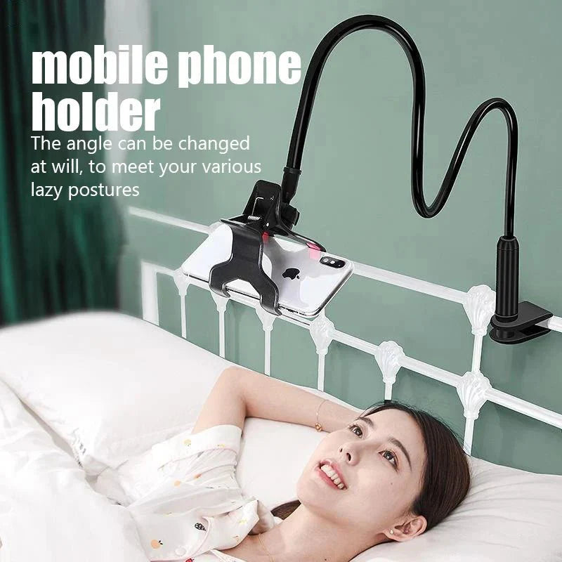 Universal Flexible Phone Holder | Adjustable Lazy Mount for Bed, Desk, and Car