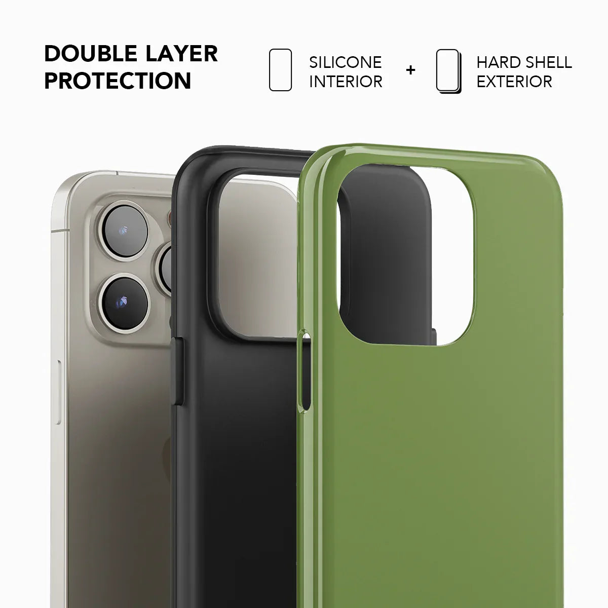 Matcha Bark | Solid Green iPhone Case
