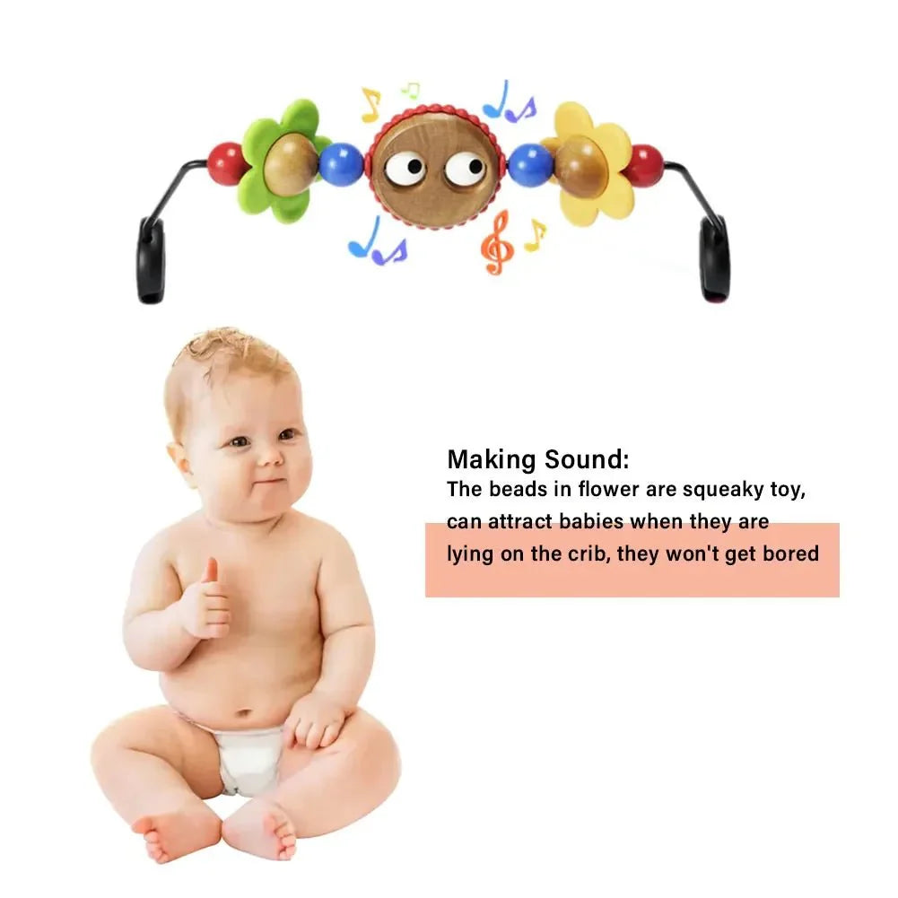 Hanging Spiral Crib Toy | Baby Rocking Chair and Stroller Play Arch Rattle
