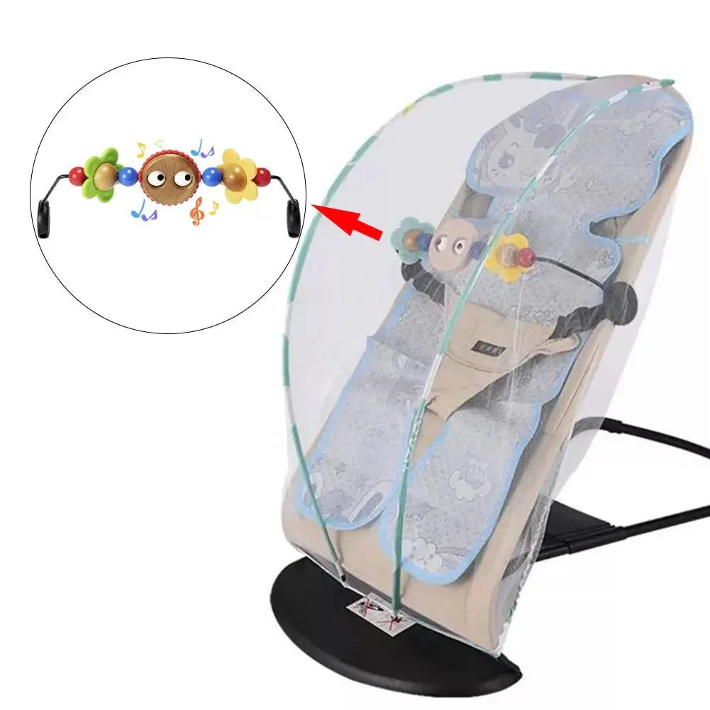 Hanging Spiral Crib Toy | Baby Rocking Chair and Stroller Play Arch Rattle