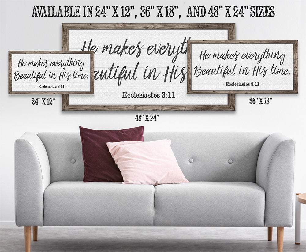 He Makes Everything Beautiful - Canvas