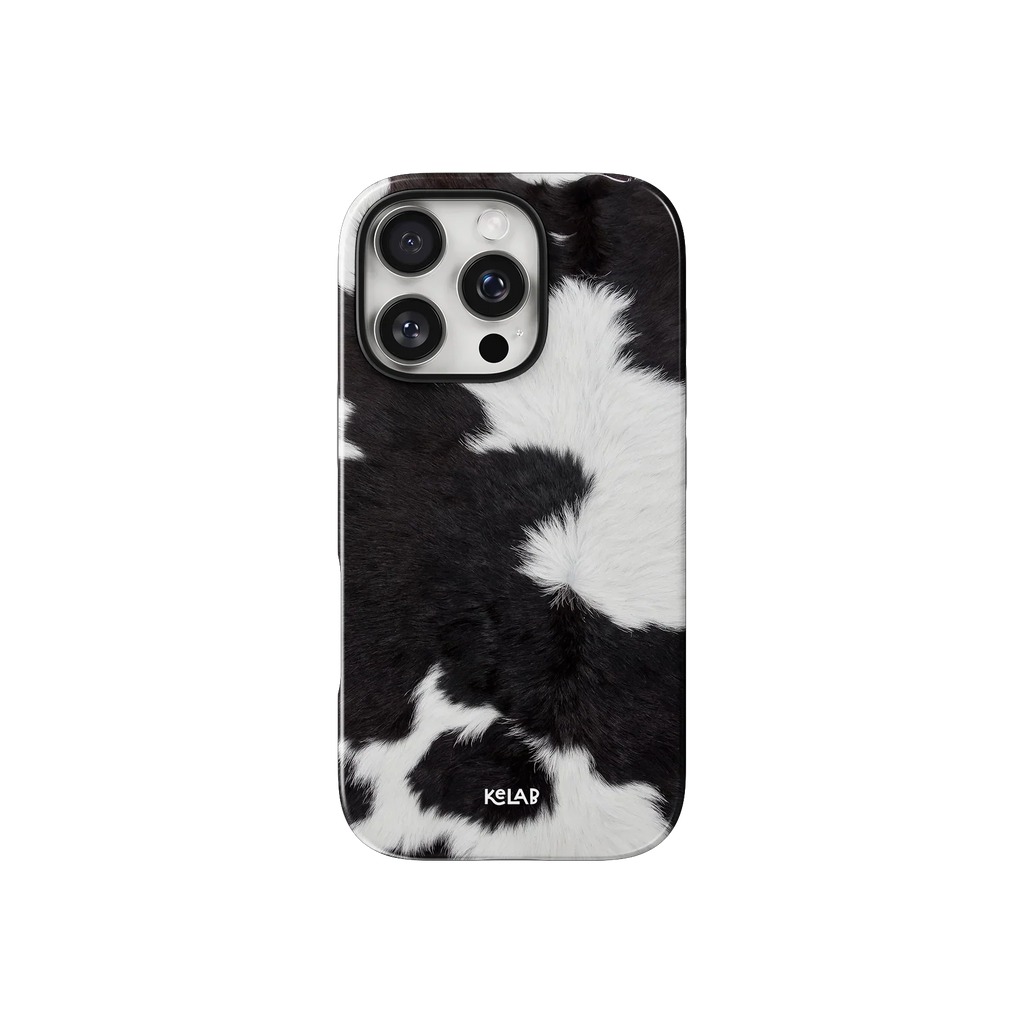 Cow Bell | Black & White iPhone Case