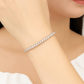 Iced Out Tennis Bracelet | Unisex Silver Chain Jewelry