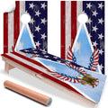 USA American Eagle Flag - Cornhole Board Wrap - Set of 2