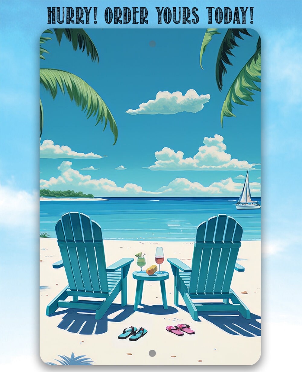 Another Day in Paradise - Metal Sign