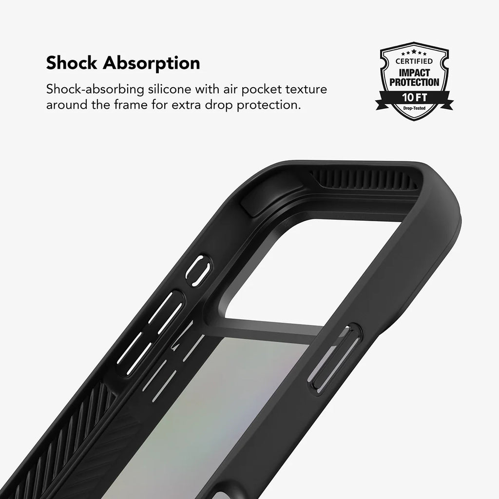 Obsidian Vein | Abstract Black Marble iPhone Case