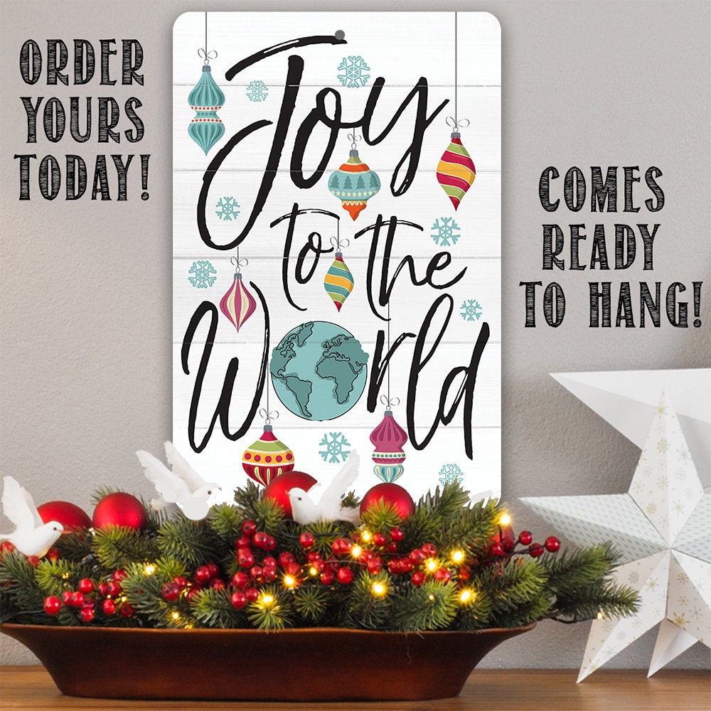 Joy To The World - Metal Sign
