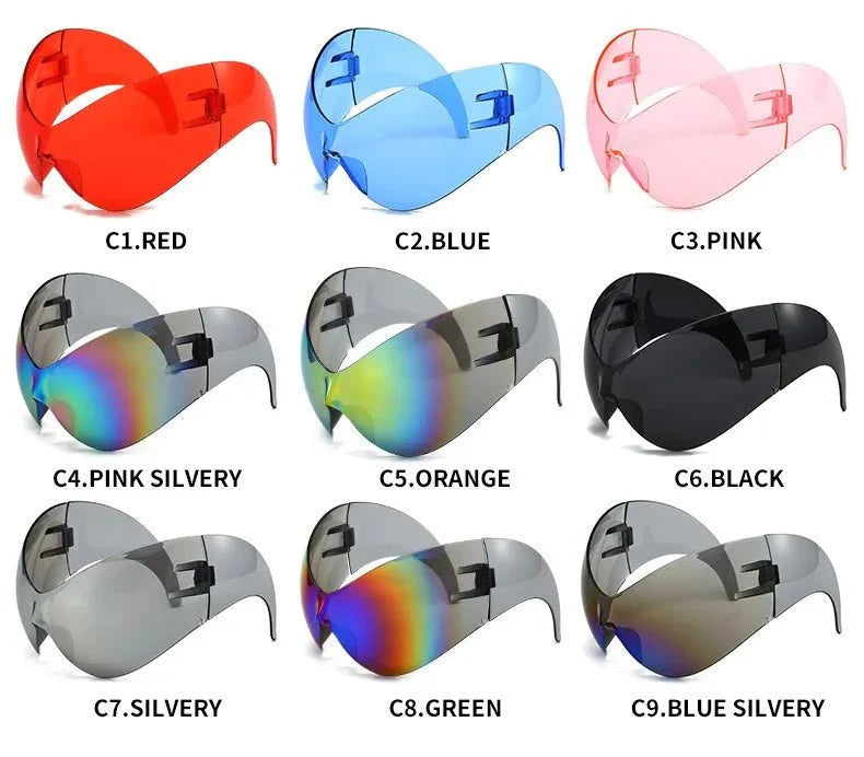 Oversized Sport Sunglasses | UV Protection Windproof Steampunk Goggles