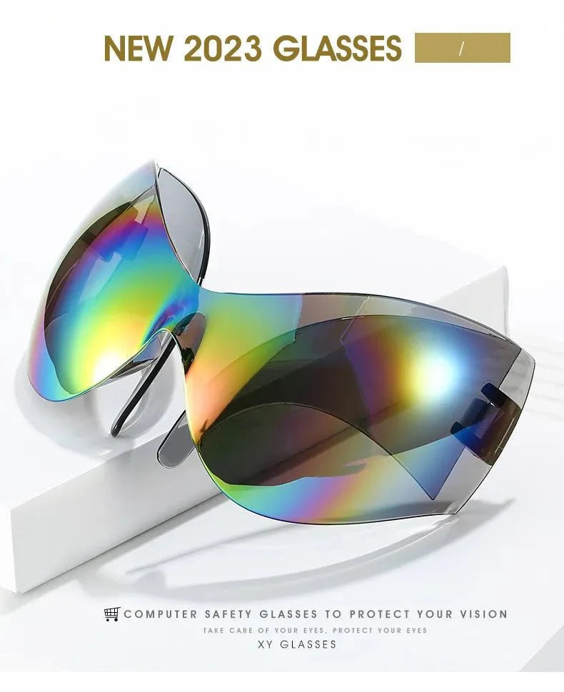 Oversized Sport Sunglasses | UV Protection Windproof Steampunk Goggles