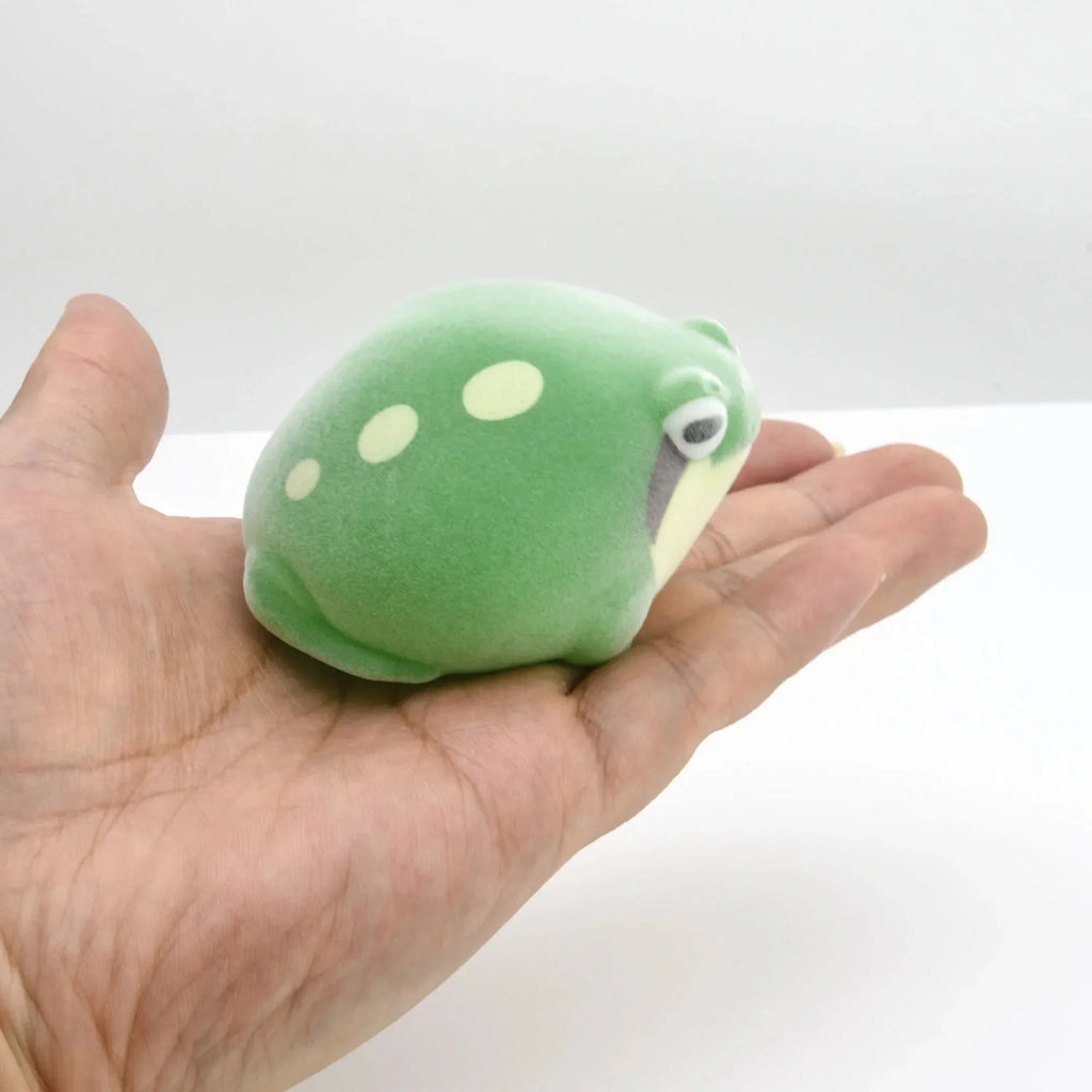 Flocking Frog Gashapon Capsule Toys | Mini Squishy Figurines for Stress Relief