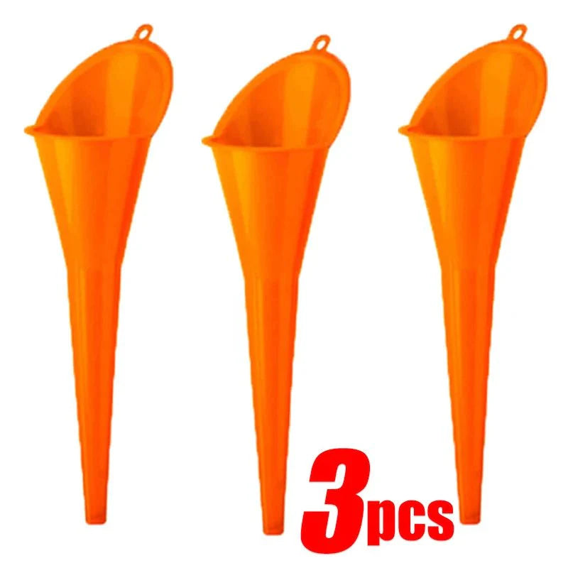 Engine Oil Funnel with Filter | Long Mouth Refueling Tool for Cars and Motorcycles