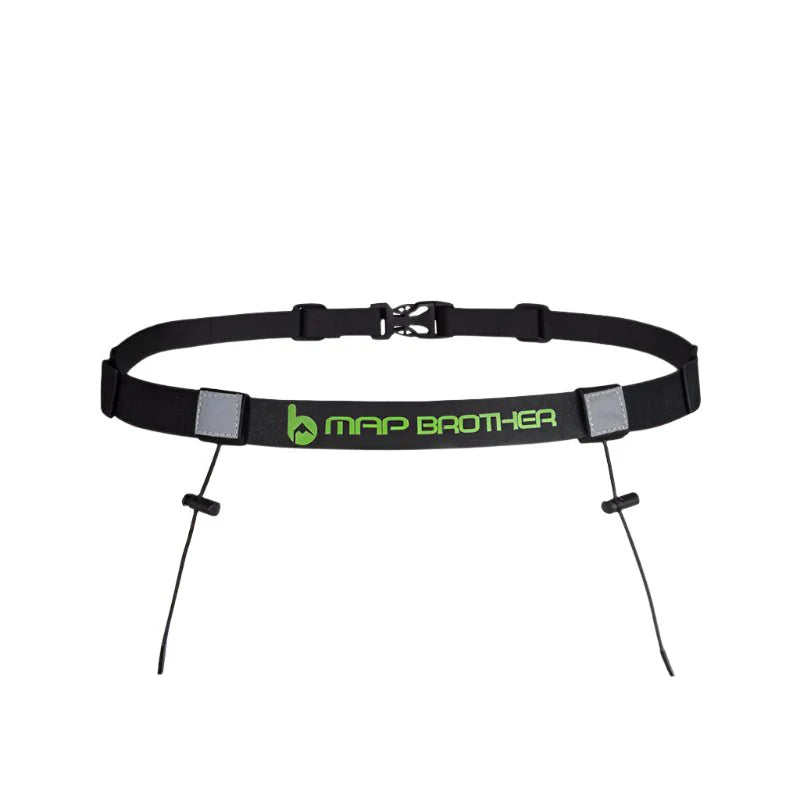 Adjustable Race Number Belt | Marathon and Triathlon Running Belt with Gel Holders