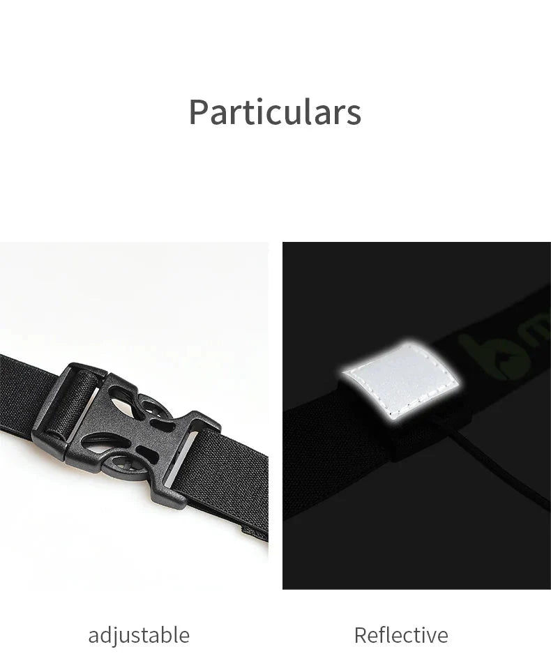 Adjustable Race Number Belt | Marathon and Triathlon Running Belt with Gel Holders