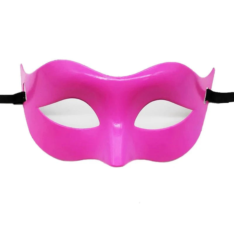 Masquerade Half Face Mask | Elegant Black & White Retro Design