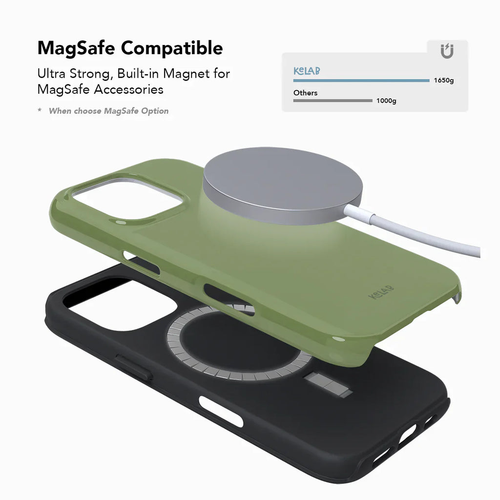 Matcha Bark | Solid Green iPhone Case