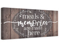 Meals & Memories Are Made Here - Canvas