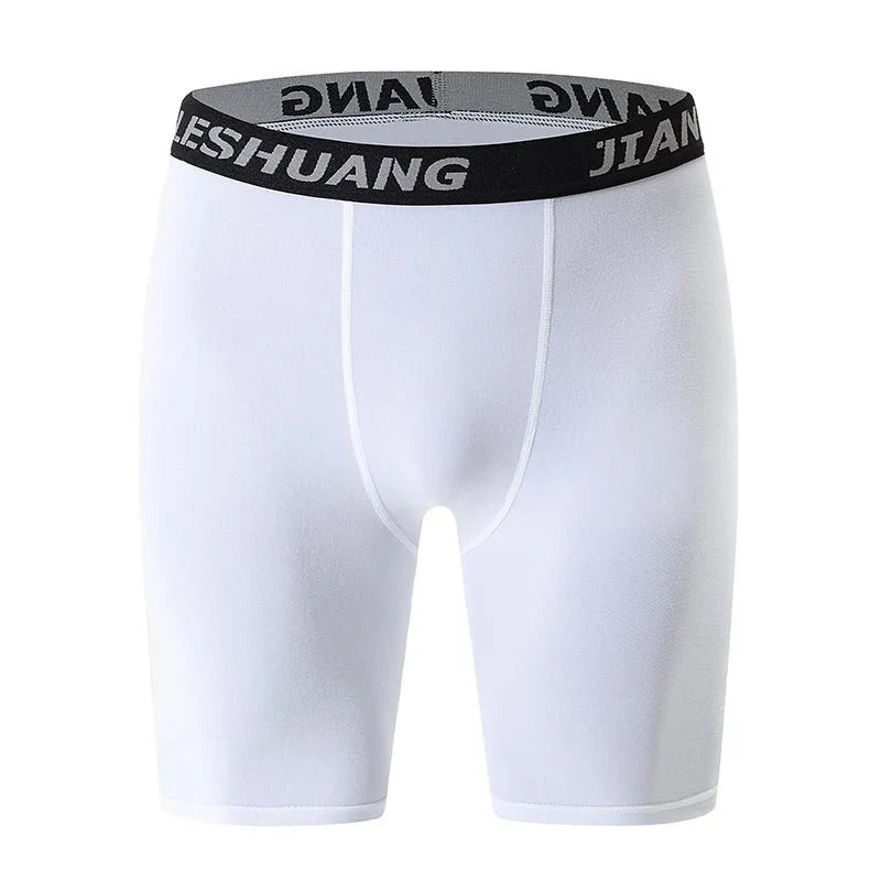 Men's Plus Size Sports Shorts | Black and White Elastic Waist Activewear