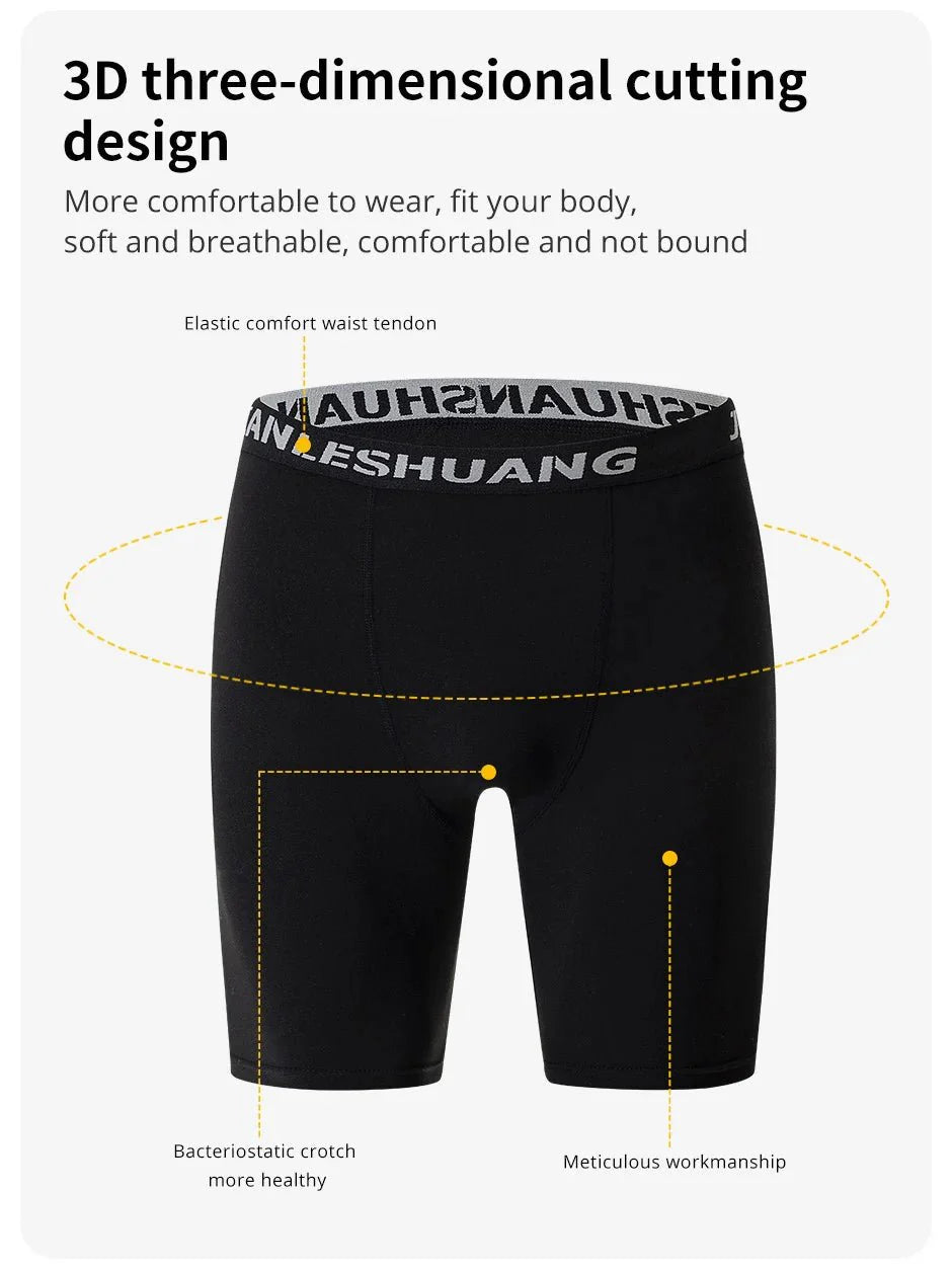 Men's Plus Size Sports Shorts | Black and White Elastic Waist Activewear
