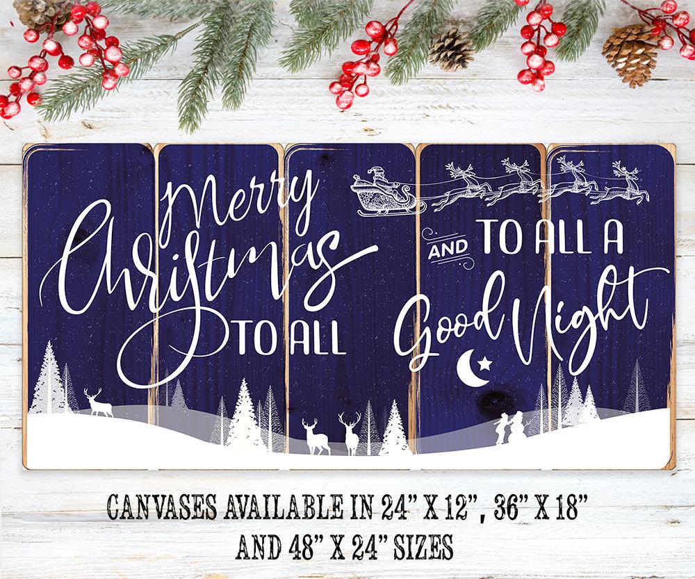 Merry Christmas To All - Canvas