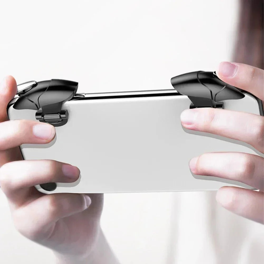 Mobile Game Triggers (2 Pack) | Shark-Style PUBG L1R1 Shooting Controller for iOS & Android