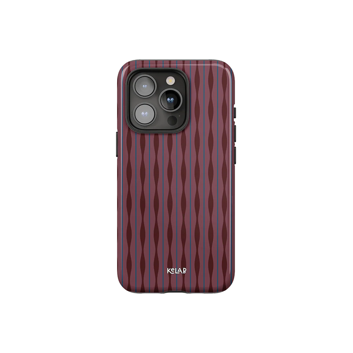 Mulberry | Burgundy Wavy Textured iPhone Case