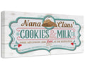 Nana Claus' Cookies & Milk Co - Canvas