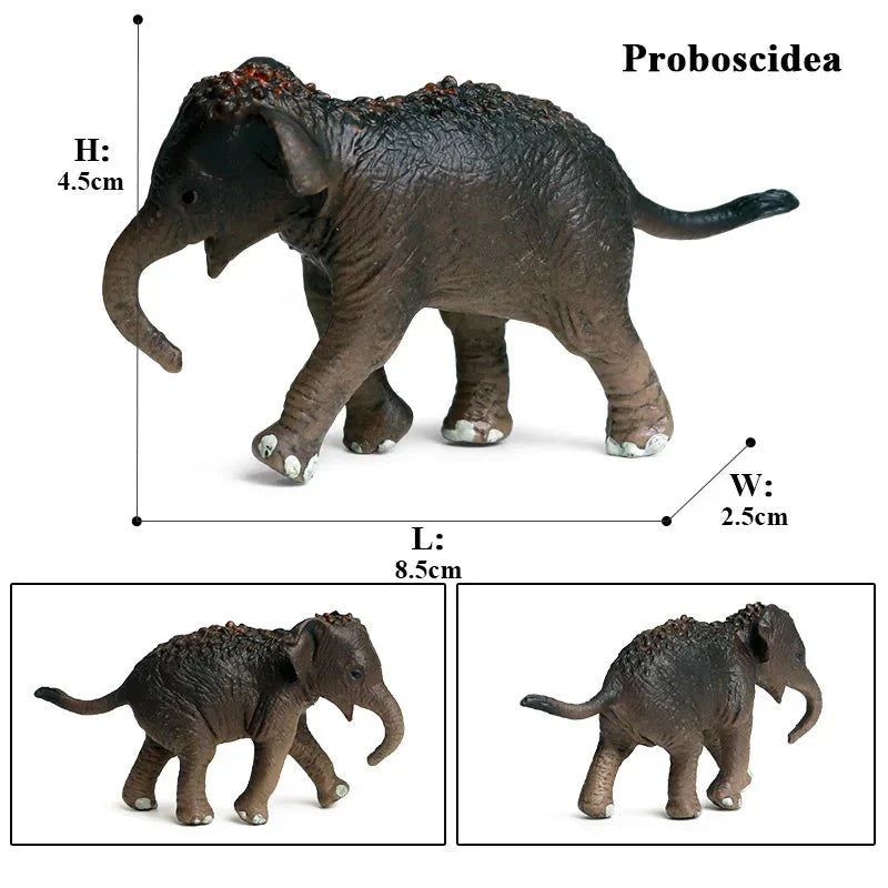 African Elephant Model | Realistic PVC Wildlife Figurine