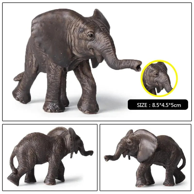 African Elephant Model | Realistic PVC Wildlife Figurine