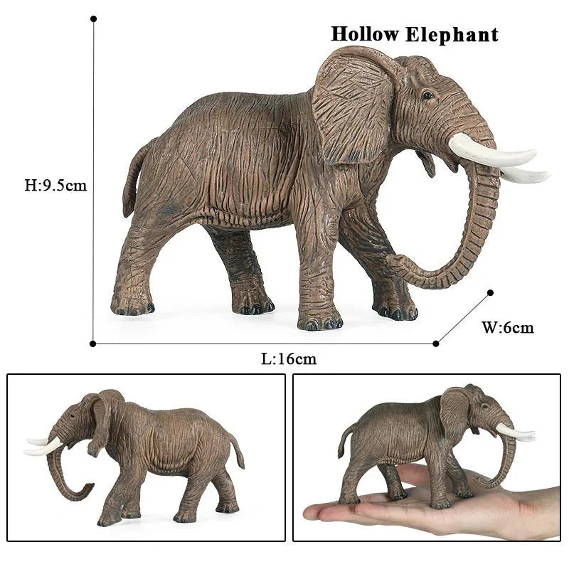 African Elephant Model | Realistic PVC Wildlife Figurine