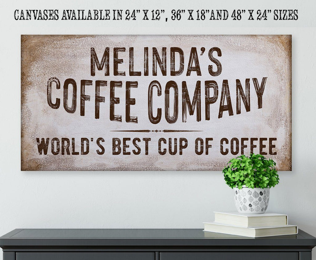 Personalized - Coffee Co - Canvas