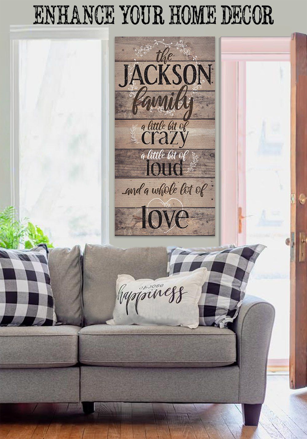 Personalized - Family A Little Bit Of Crazy - Canvas