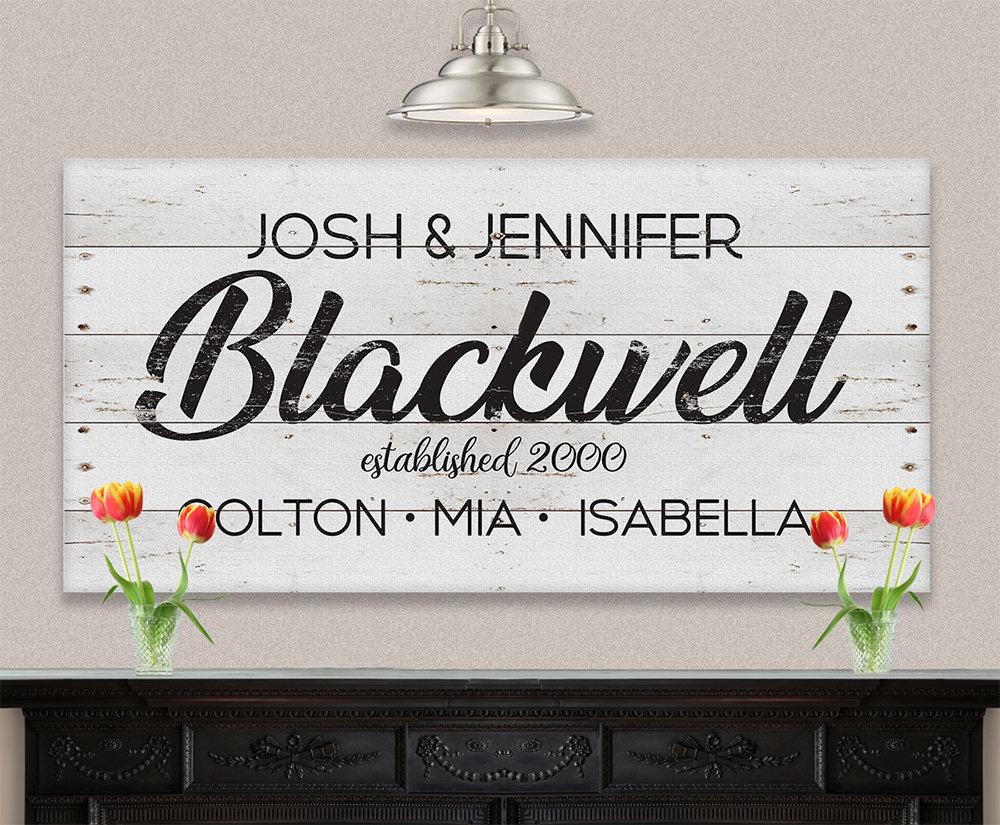 Personalized - Family Name - Canvas
