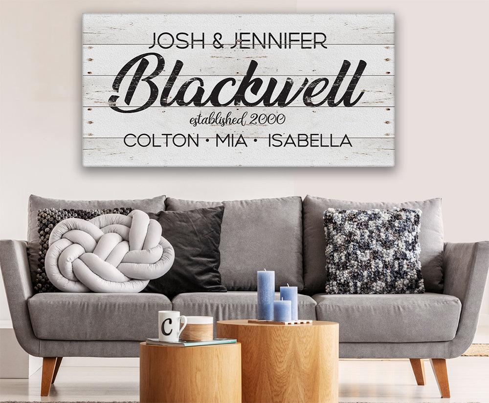 Personalized - Family Name - Canvas