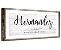 Personalized - Family Name - Canvas