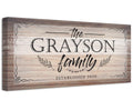 Personalized - Family Name - Canvas