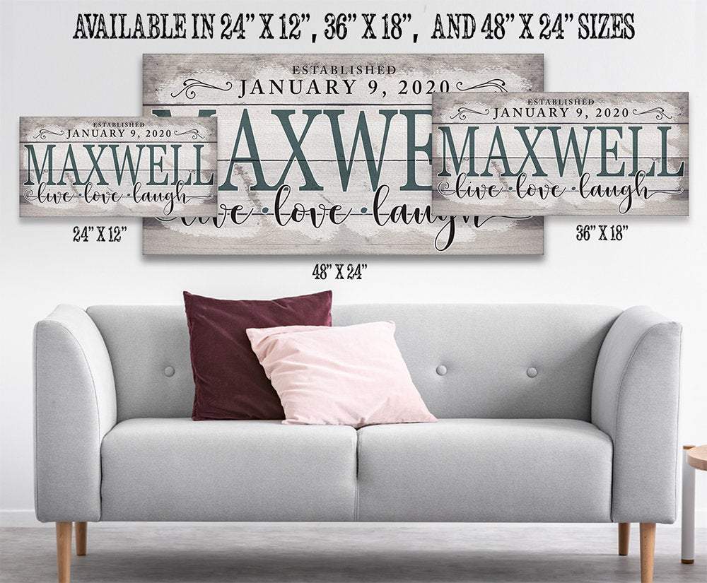 Personalized - Family Name - Canvas