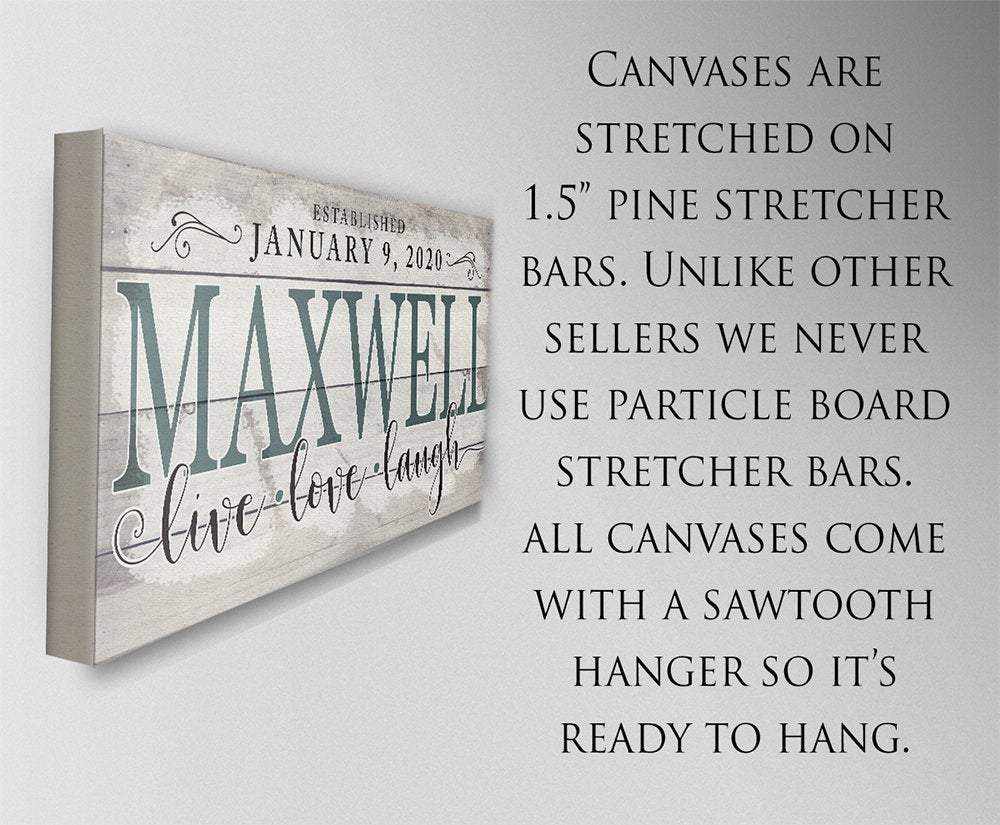 Personalized - Family Name - Canvas