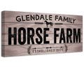 Personalized - Horse Farm - Canvas