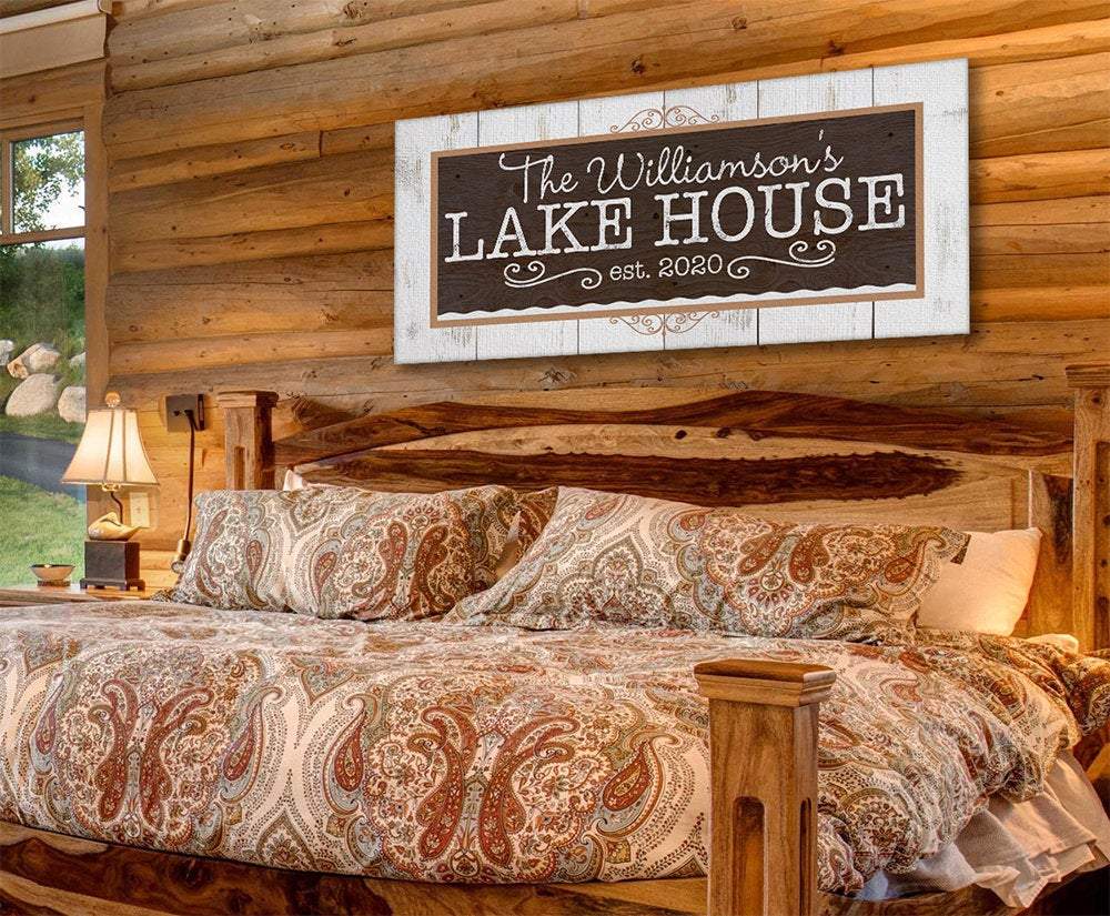 Personalized - Lake House - Canvas