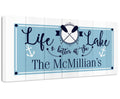Personalized - Life is Better  At The Lake - Canvas