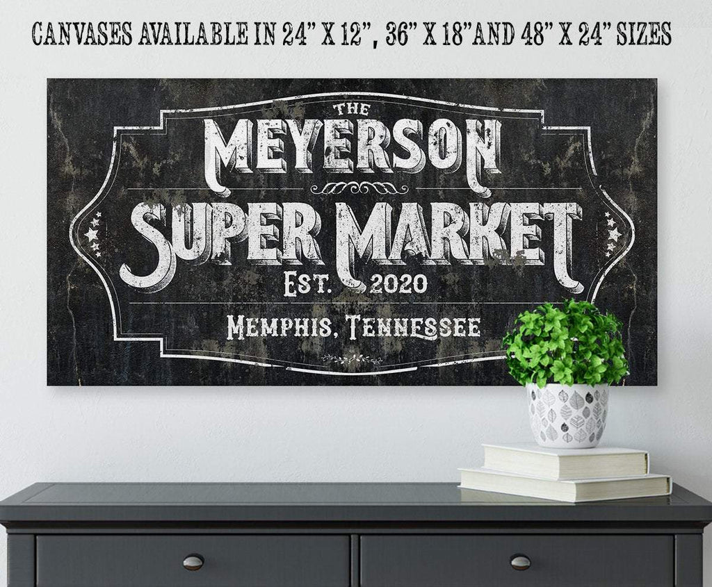 Personalized - Super Market - Canvas