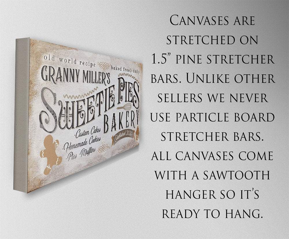 Personalized - Sweetie Pies Bakery - Canvas