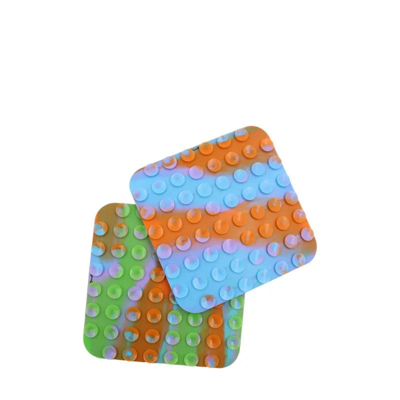 Silicone Pet Lick Mat | Slow Feeder Plate with Suction Cups for Dogs