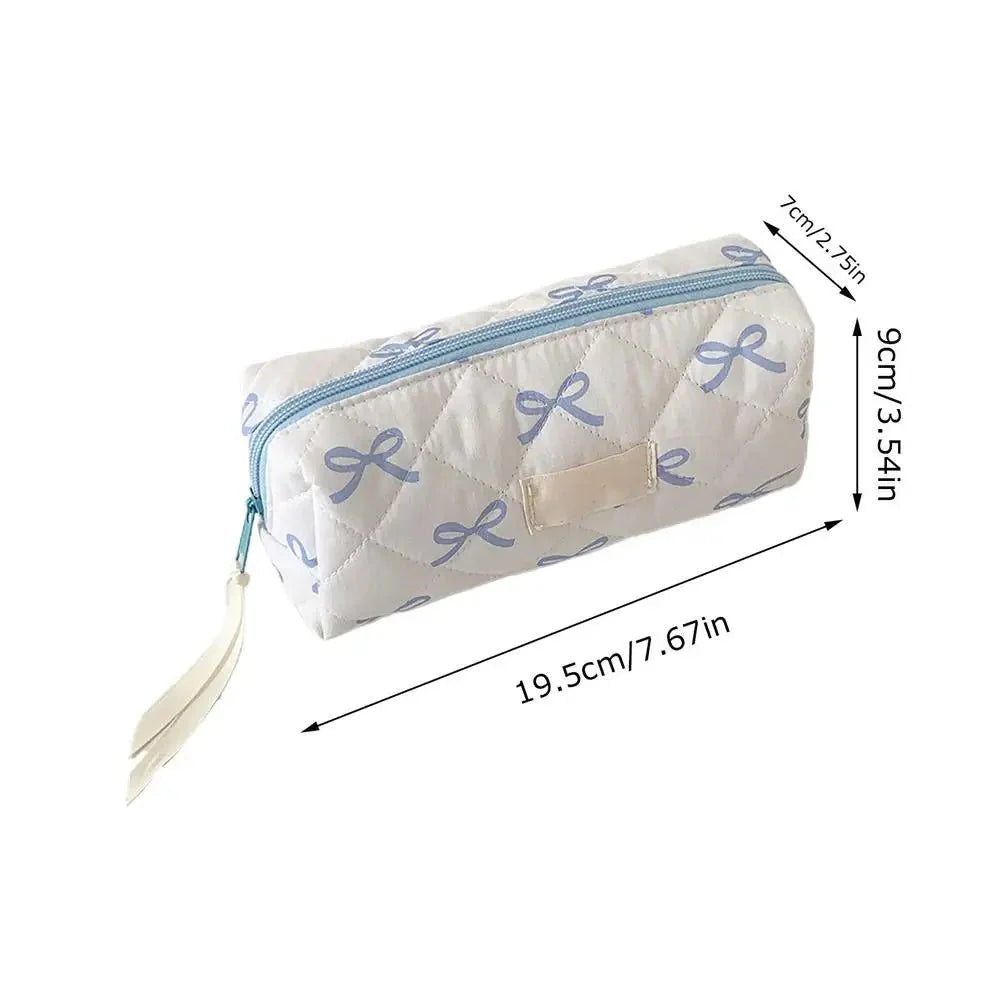 Plush Large Capacity Pencil Case | Cute Aesthetic Stationery Pouch and Cosmetic Organizer
