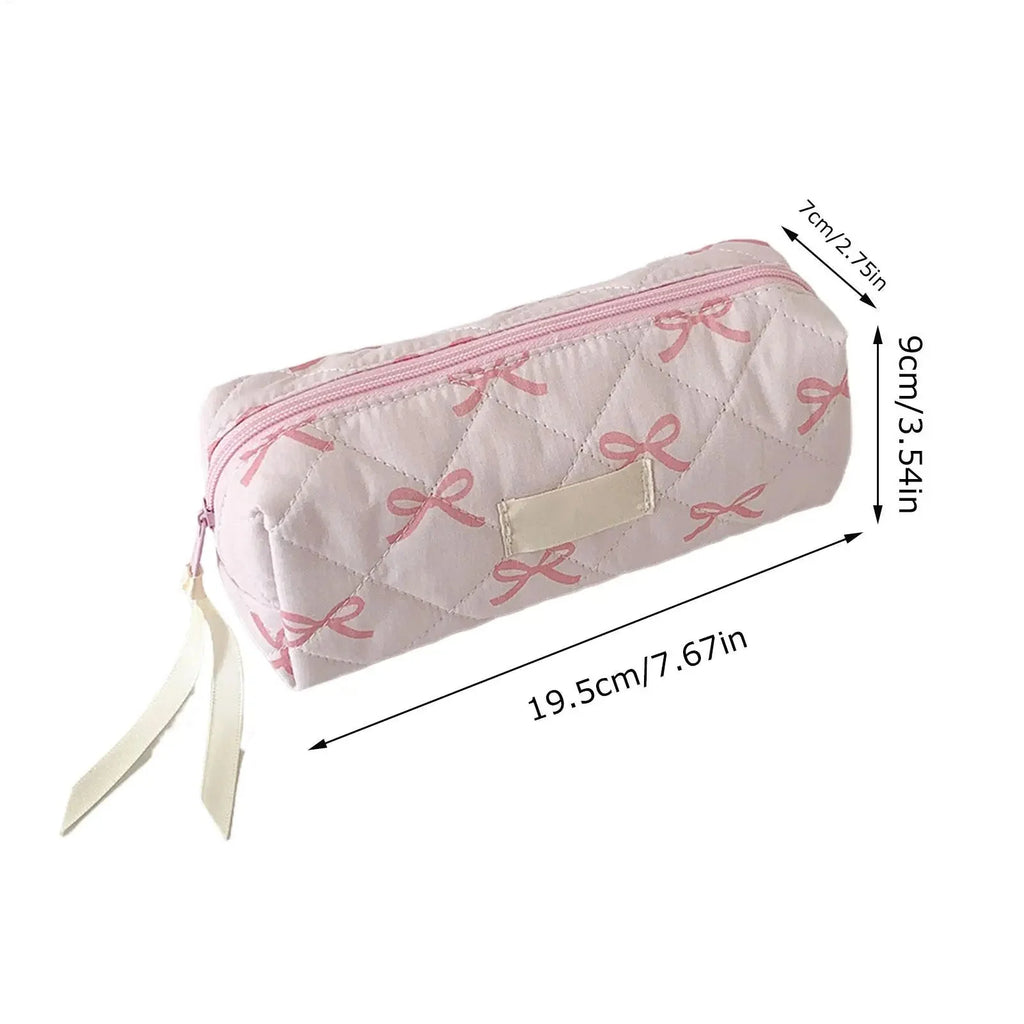 Plush Large Capacity Pencil Case | Cute Aesthetic Stationery Pouch and Cosmetic Organizer