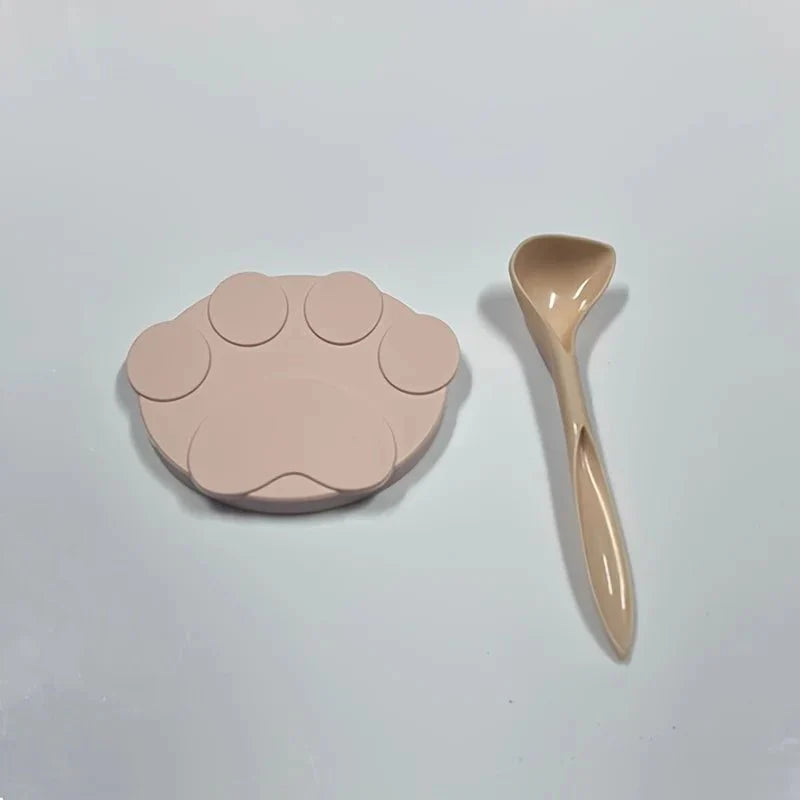 Portable Silicone Pet Food Lid and Spoon Set | 2-in-1 Can Cover and Sealer for Dogs and Cats