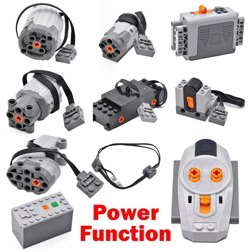 Motor and Electronics Kit | Educational DIY Accessories for Building Block Train