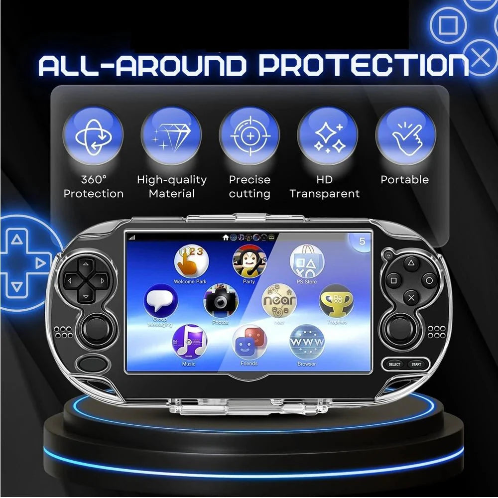 Protective Crystal Case for PS Vita 1000 | Transparent TPU Full Cover Shell